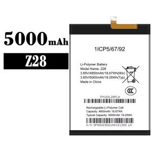 Genuine cell phone battery Z28 for Symphony