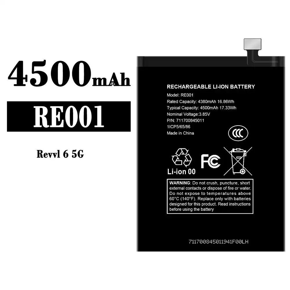 Genuine cell phone battery RE001 for T-Mobile Revvl 6 5G