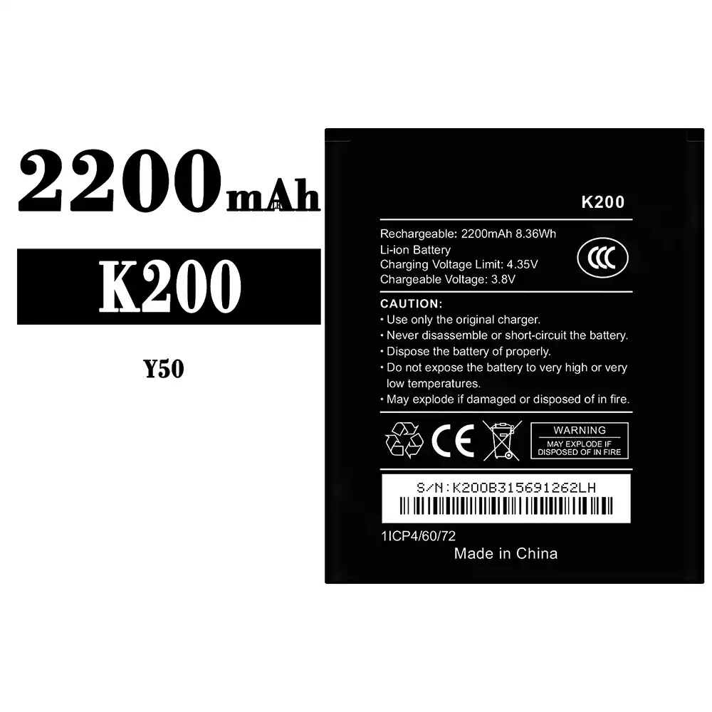 Genuine cell phone battery K200 for Wiko Y50