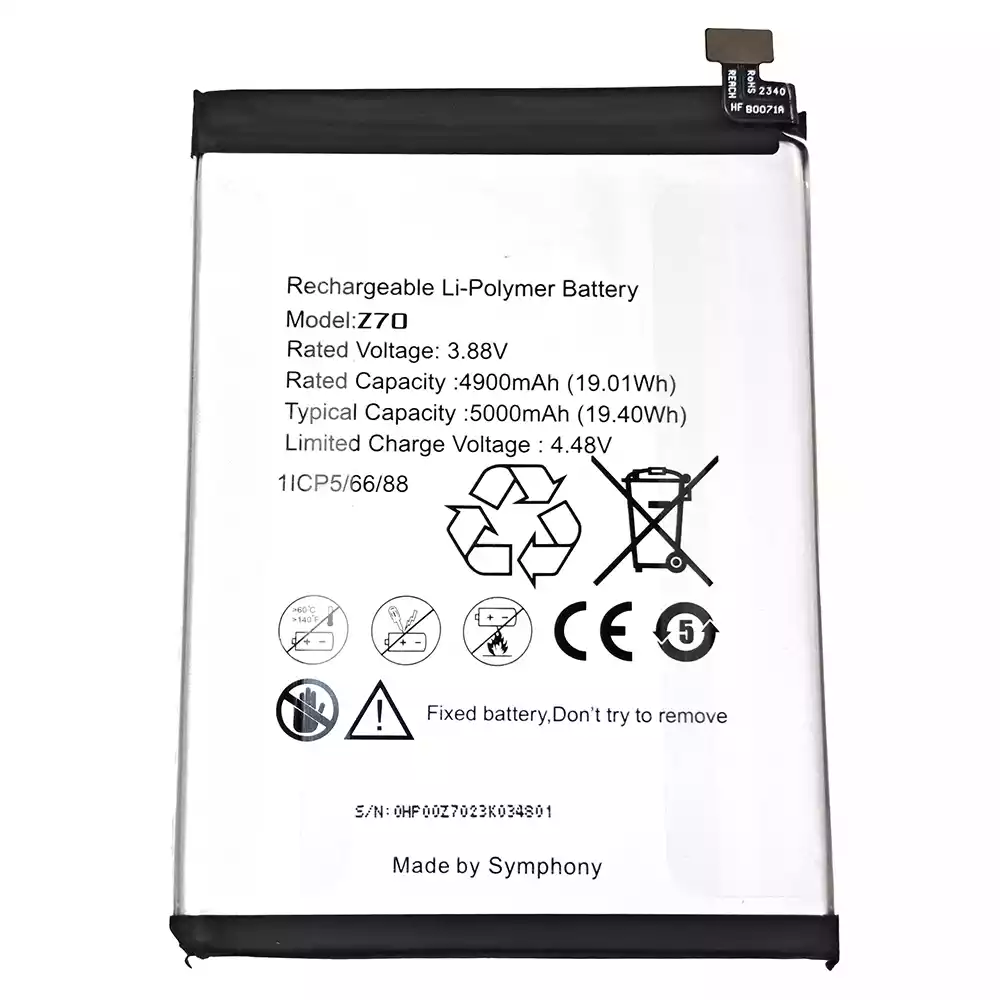 Genuine cell phone battery for SYMPHONY Z70