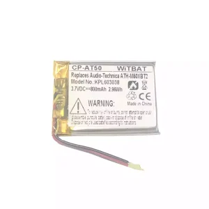 Replacement Bluetooth Headphone battery for Audio-Technica ATH-M50XBT2,ATHM50XBT,ATH-DSR9BT,ATH-DSR7BT,ATH-SR6BT,ATH-SR5BT,SR5BTBK,SR5BTWH,ATH-AR3BT