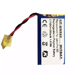 Replacement Bluetooth Headphone battery for Jabra Pro 900,Pro 920,Pro 923,Pro 930,Pro 935,AHB512229PS