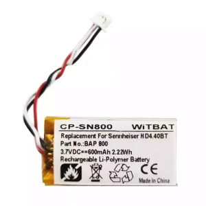 Replacement Bluetooth Headphone battery for Sennheiser Flex 5000,RS 5000,Set 880,H D4.40BT
