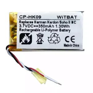 Replacement Bluetooth Headphone battery for Harman Kardon Soho II NC,SR552035P