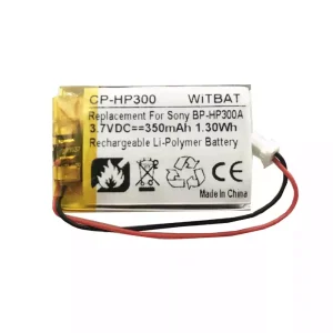 Replacement Bluetooth Headphone battery for Sony DR-BT21,DR-BT22,DR-BT21G,DR-BT21IK,DR-BT21GB SL00161-3