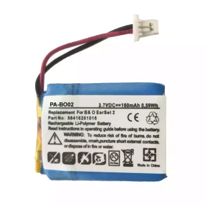 Replacement Bluetooth Headphone battery for Bang & Olufsen EarSet 2,56416201016