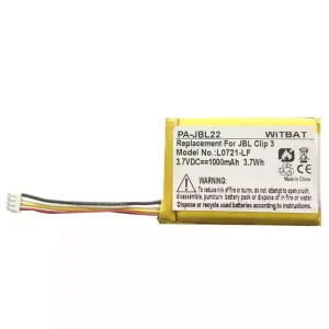 Replacement Bluetooth speaker battery for JBL Clip 3,L0721-LF