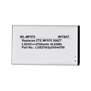 Genuine battery for ZTE 303ZT,305ZT,306ZT,MF975,MF975S,MF975U,Li3827t43p3h544780