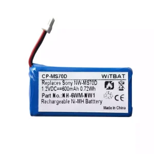 Genuine battery for SONY Walkman NW-MS70D,NW-MS90D,NH-6WM-NW1