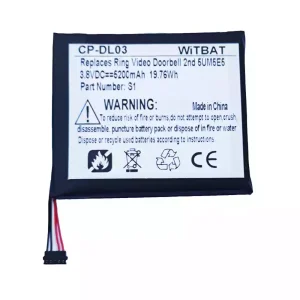 Genuine battery for Ring Video Doorbell 2nd,5UM5E5