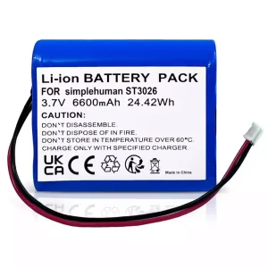 Genuine battery for Simplehuman ST3024, ST3026, ST3027, ST3028, ST3029, BT1080